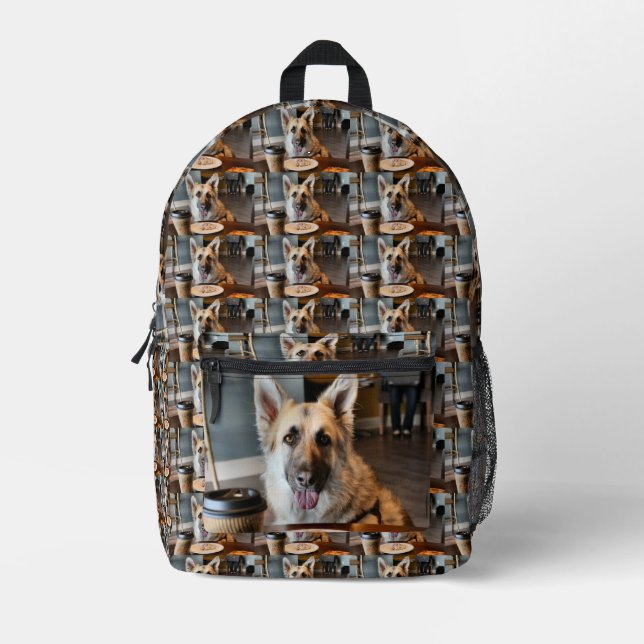 Hast du dir etwas besorgt? bedruckter rucksack (Vorderseite)