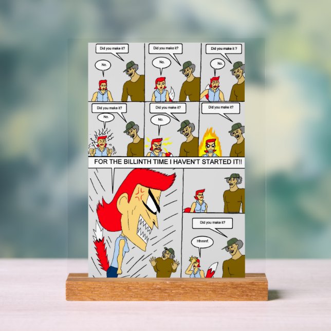 Hast du es geschafft? acrylschild (Neutral)