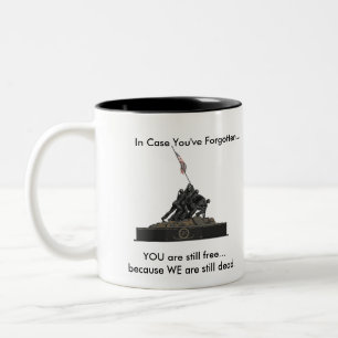 Hast du etwas vergessen? zweifarbige tasse