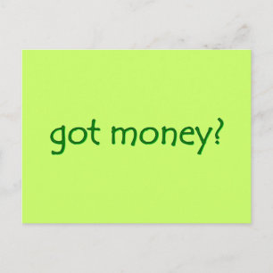 Hast du Geld? Postkarte