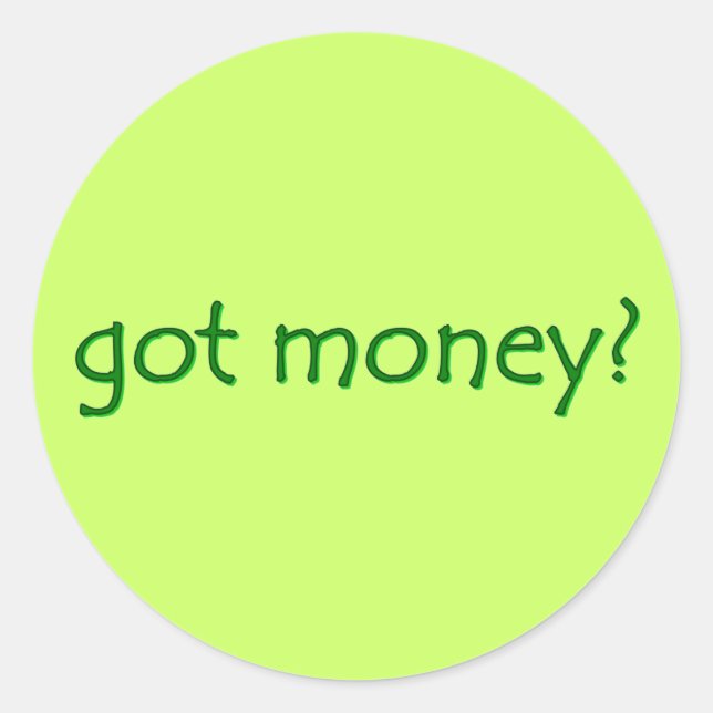 Hast du Geld? Sticker (Vorderseite)
