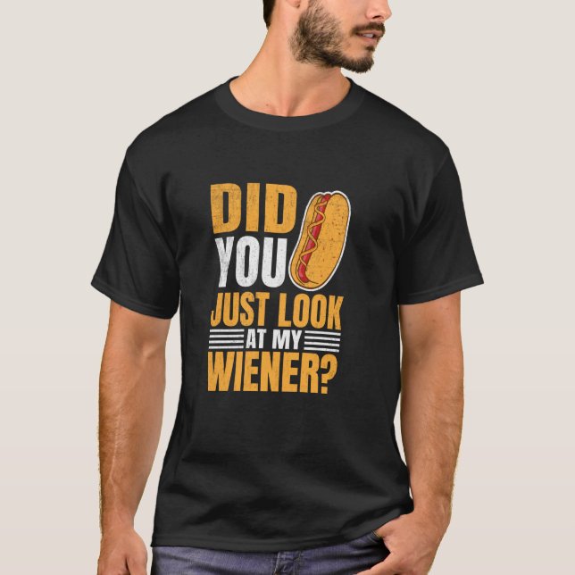 Hast du gerade meinen Dackel Hot Dog Eating Cont a T-Shirt (Vorderseite)