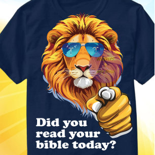 Hast du heute deine Bibel gelesen - Christlich T-Shirt
