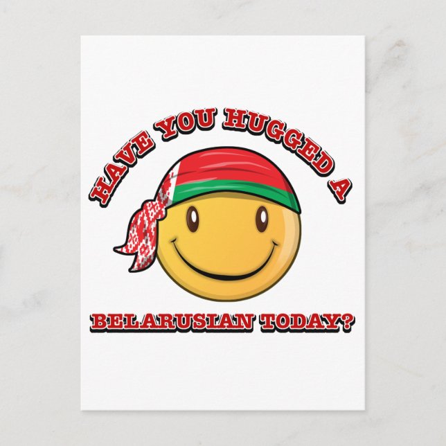 Hast du heute einen Weißrussen umarmt? Postkarte (Vorderseite)
