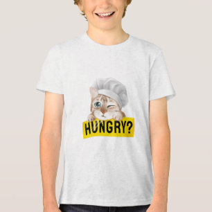 hast du hunger katzenliebhaber design T-Shirt Tri-Blend Shirt