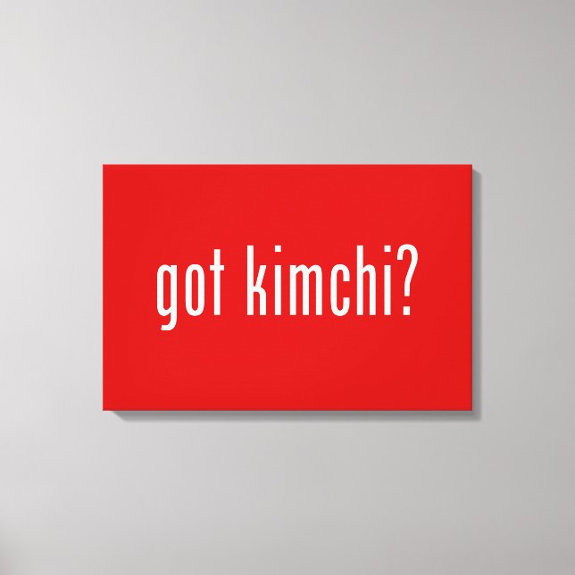 hast du kimchi? leinwanddruck (Vorderseite)