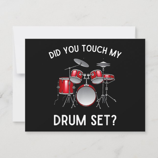 Hast du mein Drum-Set-Shirt Touch gehabt? (Vorderseite)