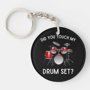 Hast du mein Drum-Set-Shirt Touch gehabt? Schlüsselanhänger