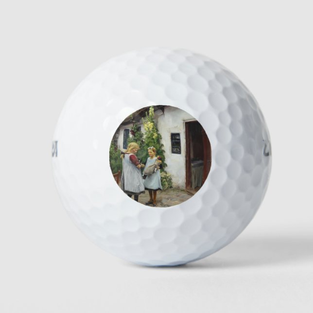 Hast du mein Kätzchen gesehen? (von H.A. Brendekil Golfball (Vorderseite)