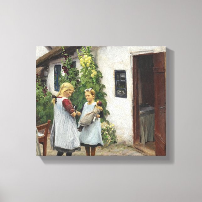 Hast du mein Kätzchen gesehen? (von H.A. Brendekil Leinwanddruck (Vorderseite)