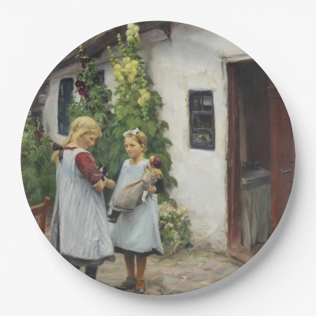 Hast du mein Kätzchen gesehen? (von H.A. Brendekil Pappteller (Vorderseite)