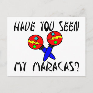 Hast du meine Maracas gesehen? Postkarte