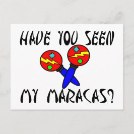 Hast du meine Maracas gesehen? Postkarte