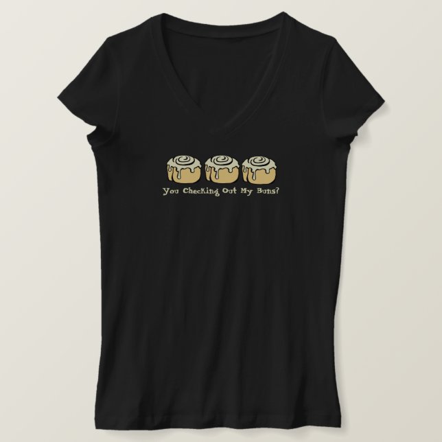 Hast du mir die Brötchen ausgecheckt? Funny Sarcas T-Shirt (Design vorne)