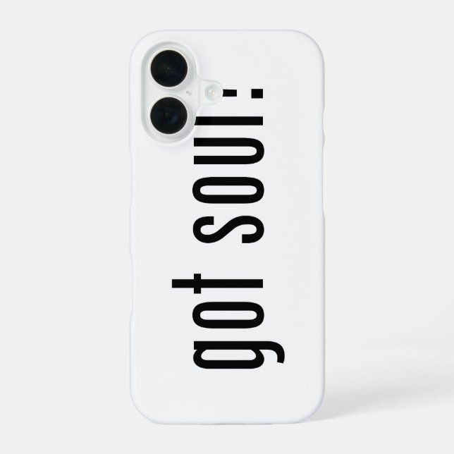Hast du Seele? iPhone 16 Hülle (Rückseite)