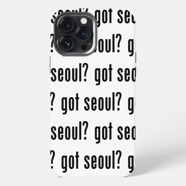 Hast du Seoul? iPhone Hülle (Rückseite)