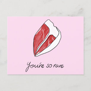 Hast du Steak gesagt? Postkarte