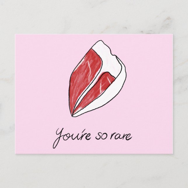 Hast du Steak gesagt? Postkarte (Vorderseite)
