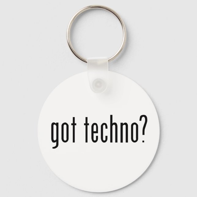 hast du techno? schlüsselanhänger (Vorderseite)