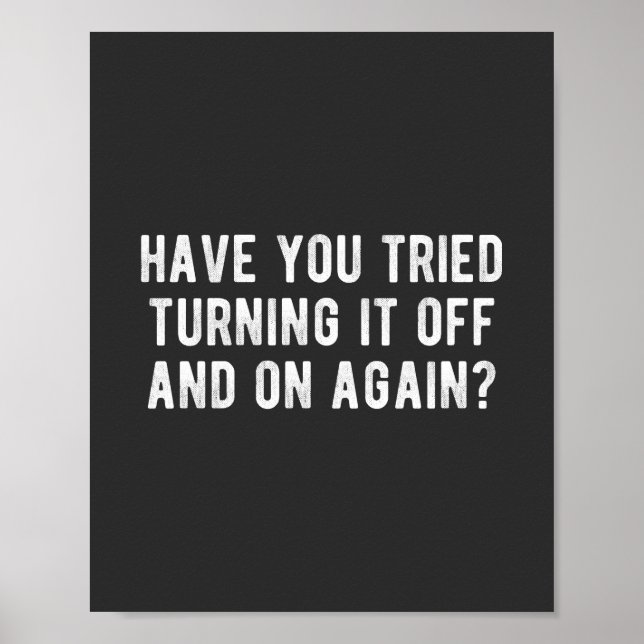 Hast du versucht, es immer wieder auszuschalten? poster (Vorne)