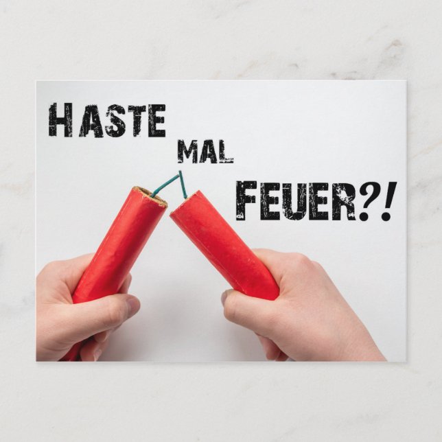 Haste mal Feuer?! - Die andere Postkarte! Postkarte (Vorderseite)