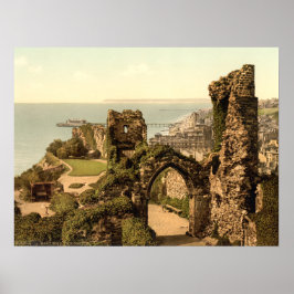 Hastings Castle, Hastings, Sussex, England Poster