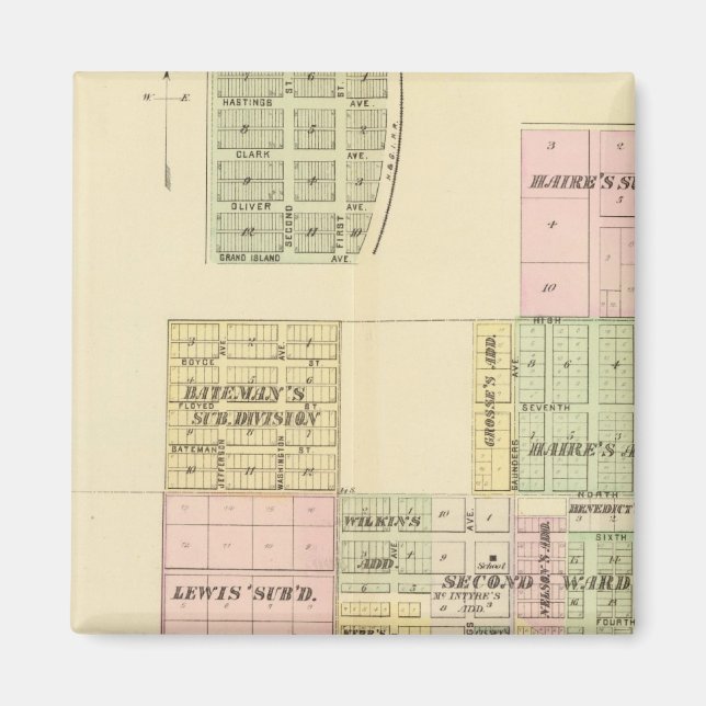 Hastings, Nebraska Magnet (Vorne)