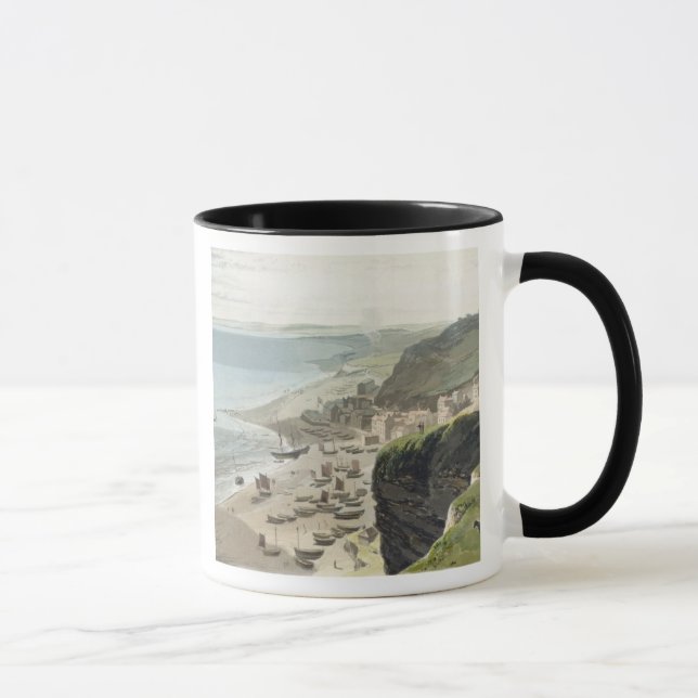 Hastings, von der Ostklippe, von 'einer Reise Arou Tasse (Rechts)