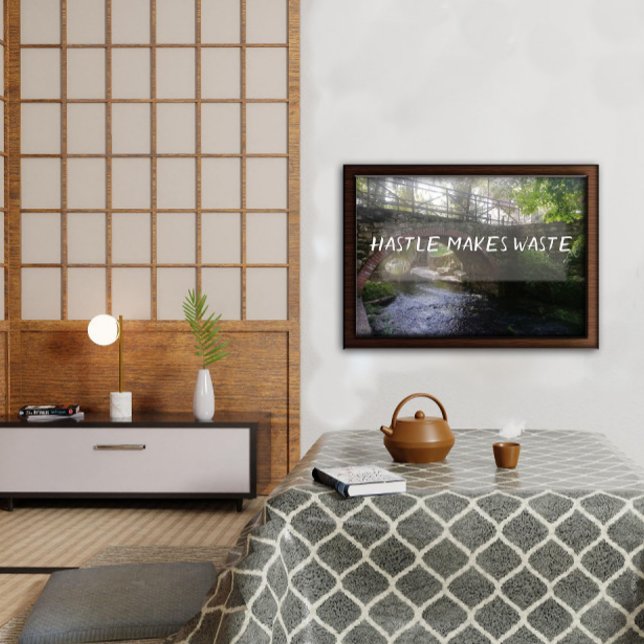 Hastle macht Abfallsprichwörterplakat Poster (Von Creator hochgeladen)