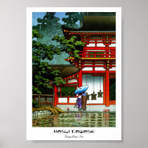 Hasui Kawase, Kasuga Shrine Nara shin hanga art Poster