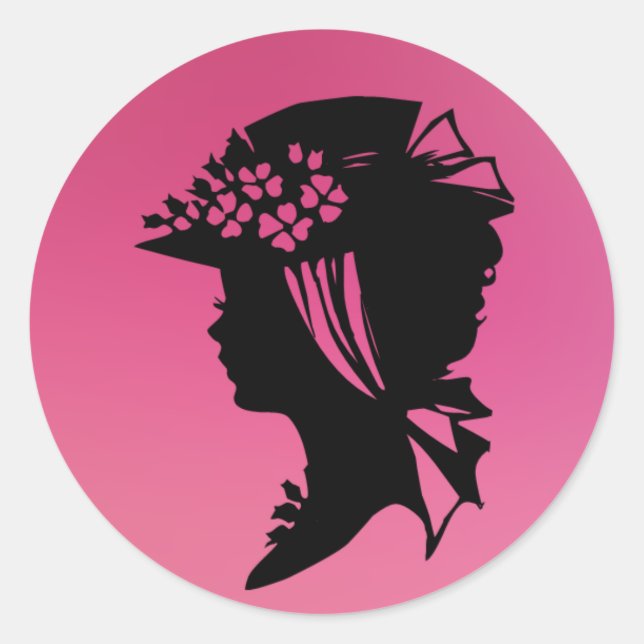 Hat 18 rosa Eis AH2010 Runder Aufkleber (Vorderseite)