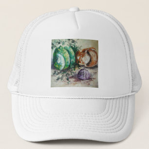 Hat Ann Hayes Painting-Muscheln Truckerkappe