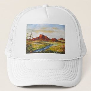 Hat Ann Hayes Painting Red Rock Canyan Truckerkappe
