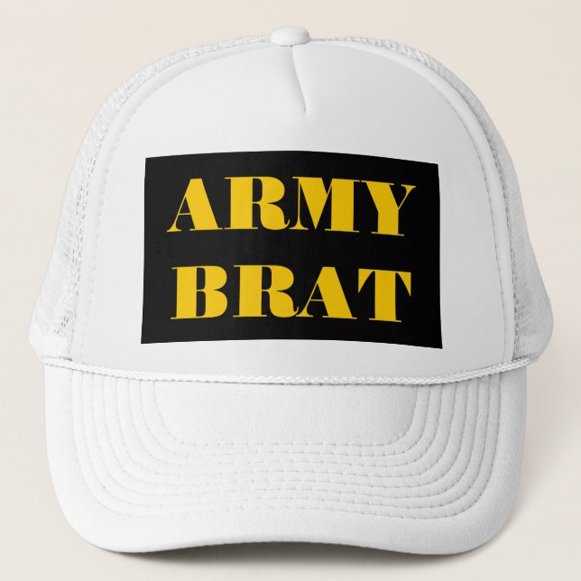 Hat Army Brat Truckerkappe (Vorderseite)