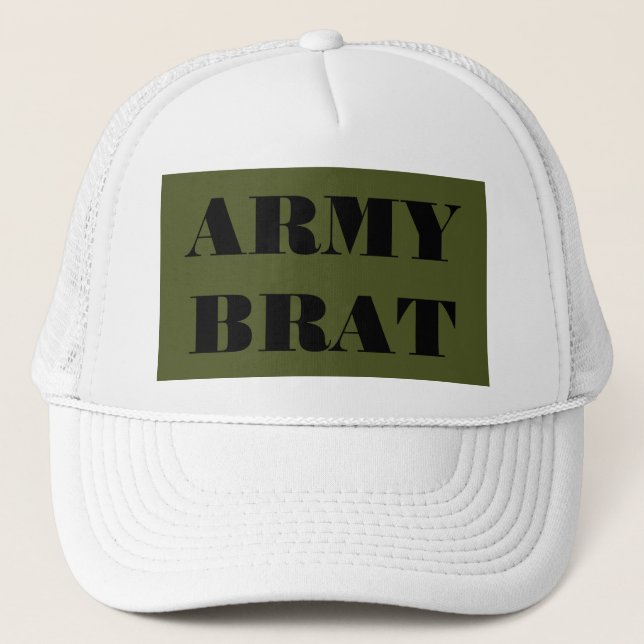 Hat Army Brat Truckerkappe (Vorderseite)