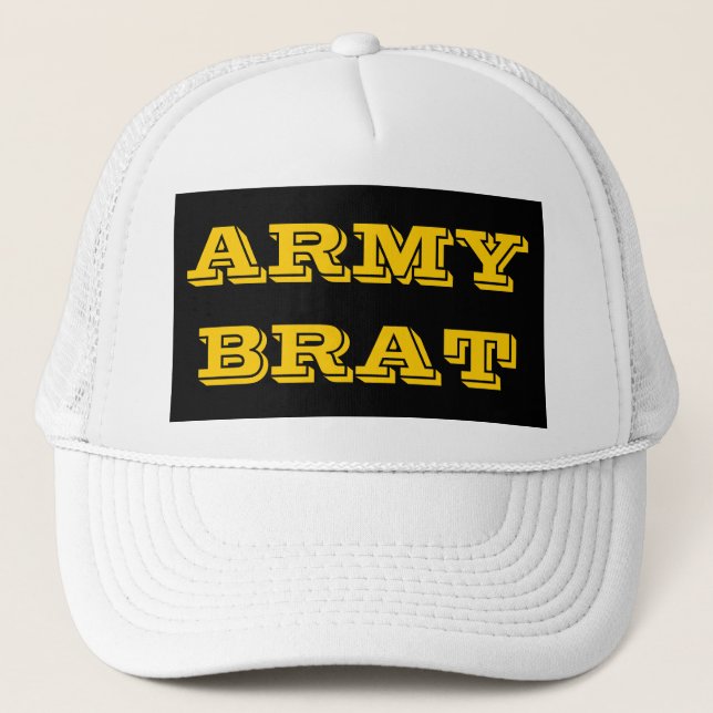 Hat Army Brat Truckerkappe (Vorderseite)