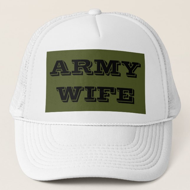 Hat Army-Ehefrau Truckerkappe (Vorderseite)