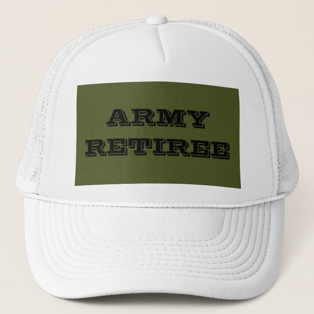 Hat Army Retiree Truckerkappe (Vorderseite)