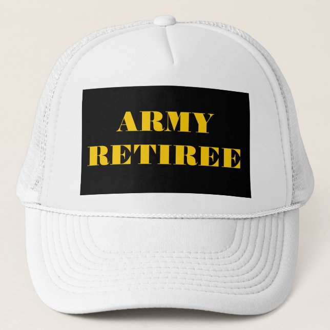 Hat Army Retiree Truckerkappe (Vorderseite)