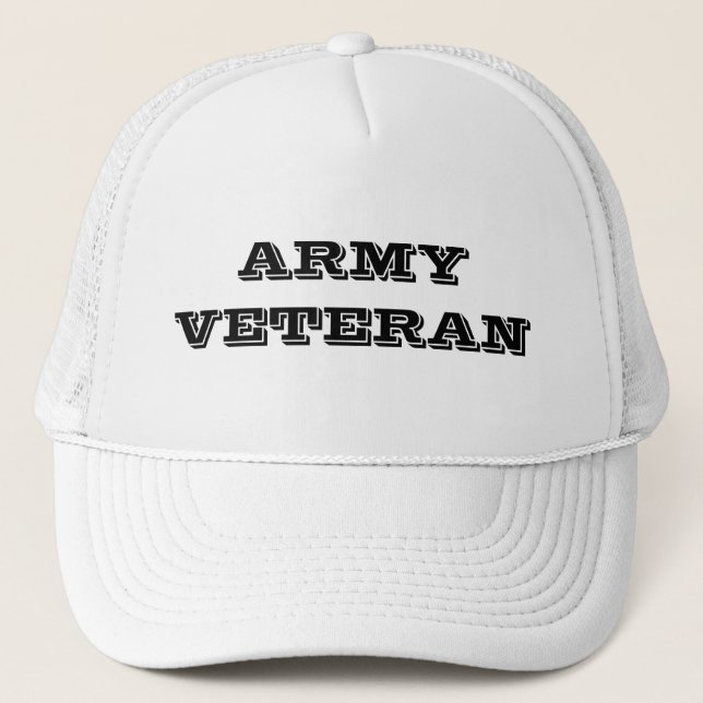 Hat Army Veteran Truckerkappe (Vorderseite)