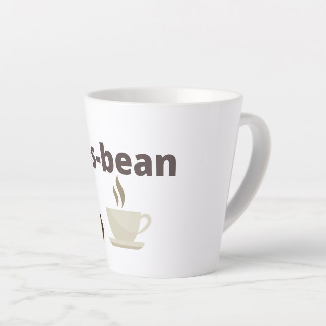 Hat-Bean Latte-Tasse Milchtasse (Rechte Ecke)