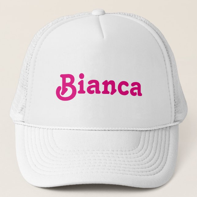 Hat Bianca Truckerkappe (Vorderseite)