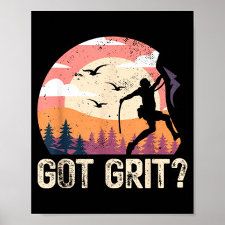 Hat Biss _ Klettersteig Bouldering _ Berge Poster