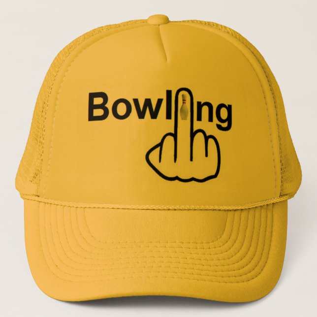 Hat Bowling Gedreht Truckerkappe (Vorderseite)
