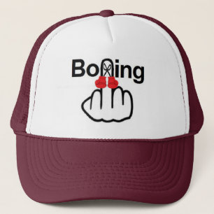 Hat Boxing Gedreht Truckerkappe