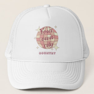Hat cap Stadt Name Zuhause Stadt anpassbar Truckerkappe