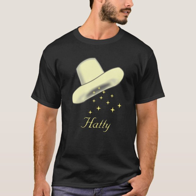 Hat Cartoon Image & Stars T-Shirt (Vorderseite)