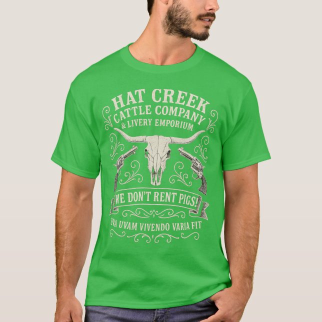 HAT CREEK CATTLE COMPANY & LIVERY EMPORIUM T-Shirt (Vorderseite)