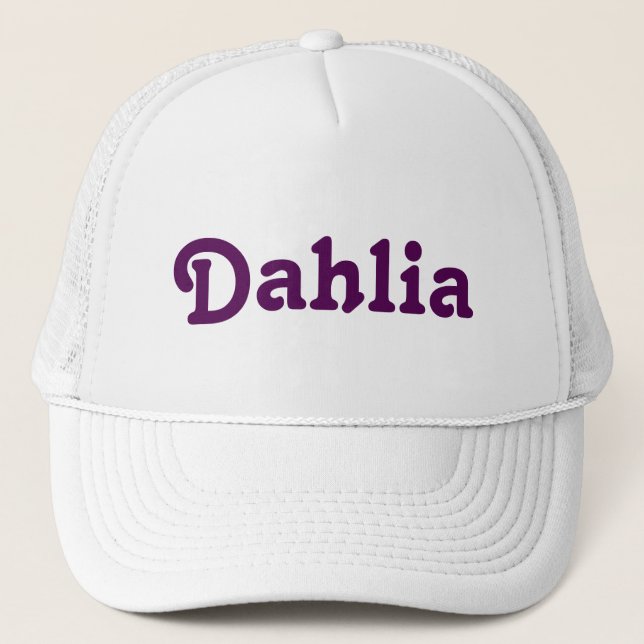 Hat Dahlia Truckerkappe (Vorderseite)