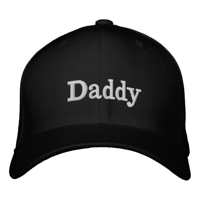 Hat das Daddy sagt Bestickte Baseballkappe (Vorderseite)